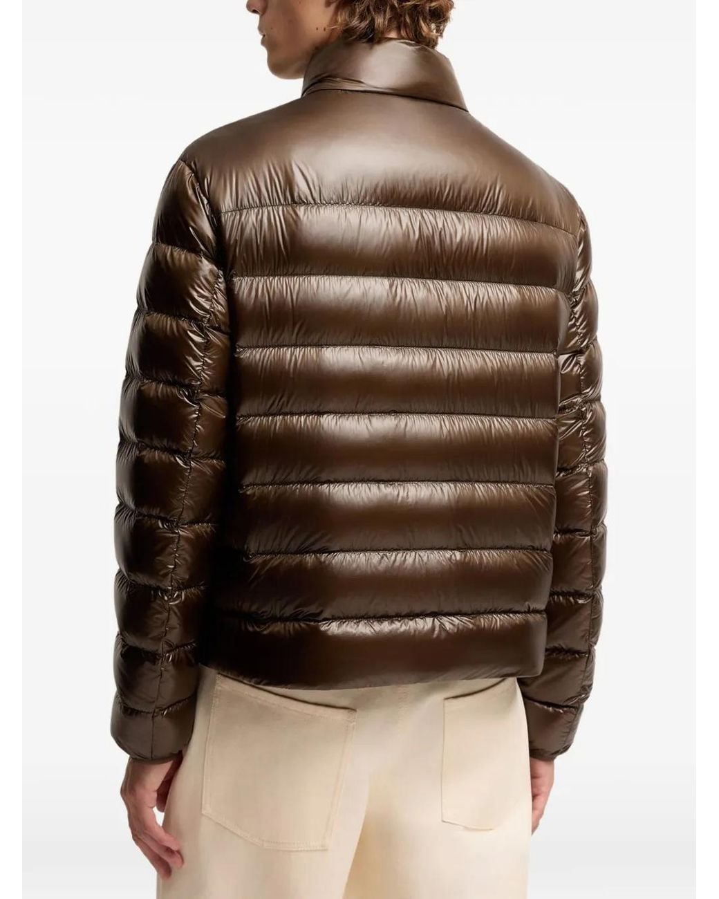 Moncler Brown Sergesta Packable Short Down Jacket for men