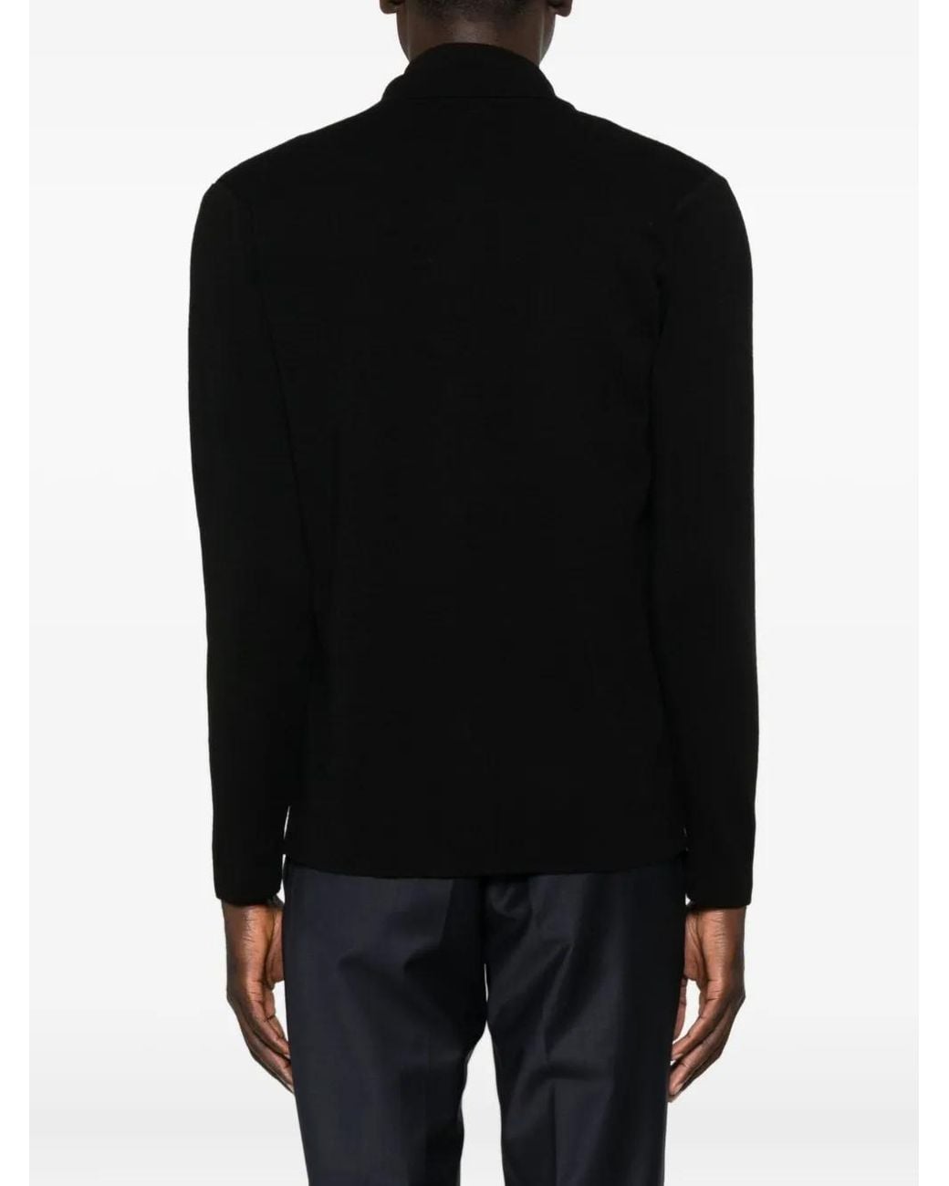 Daniele Fiesoli Black Cardigan À Poches Boutonnées for men
