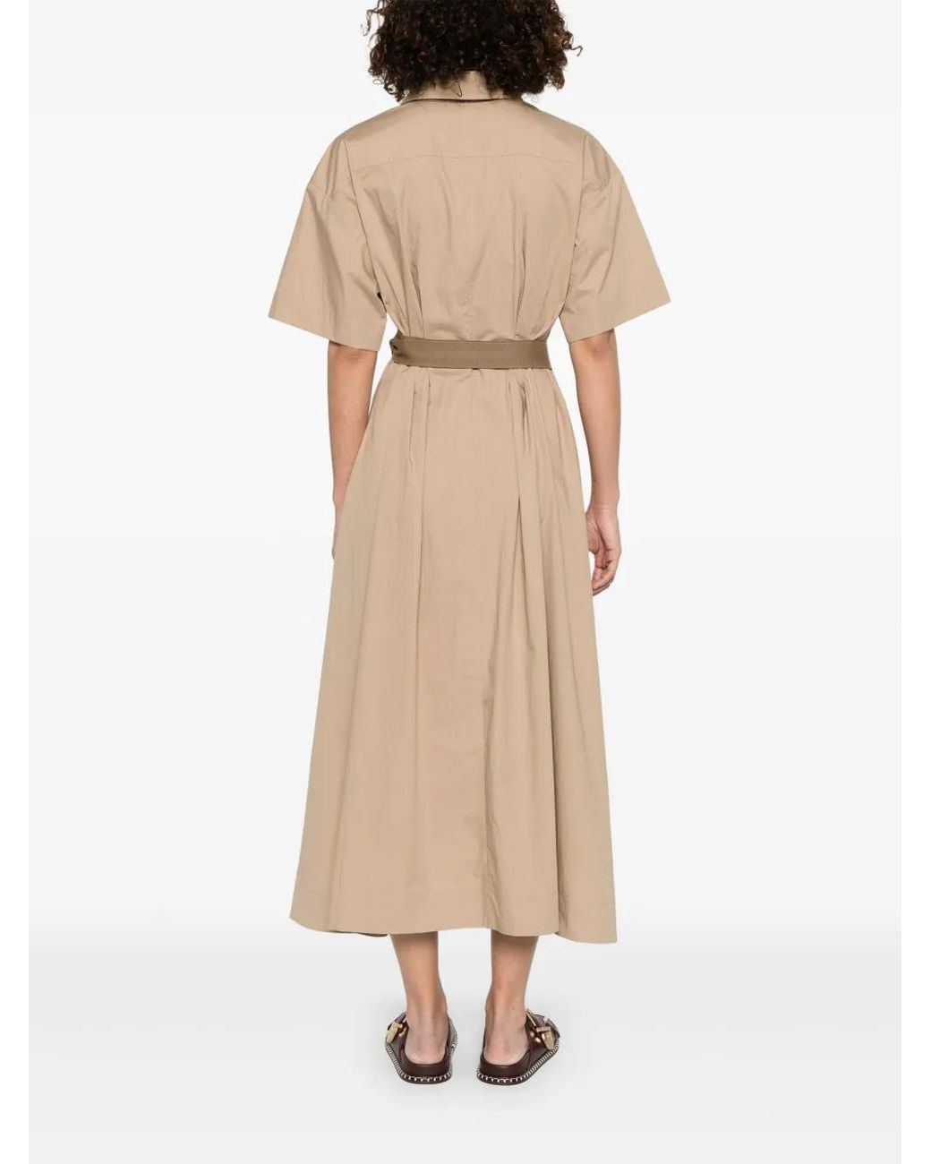Brunello Cucinelli Natural Midi Dresses