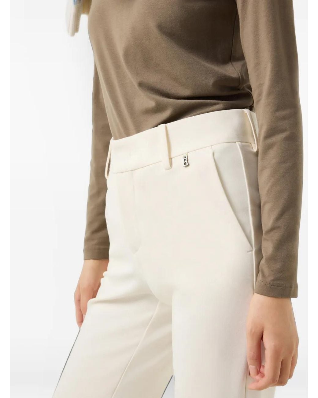Bogner White Jody Jersey Trousers