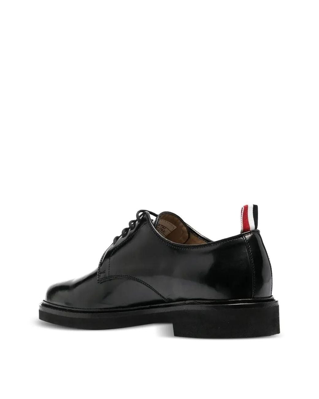 Thom Browne Black Uniform Lace-up Loafers