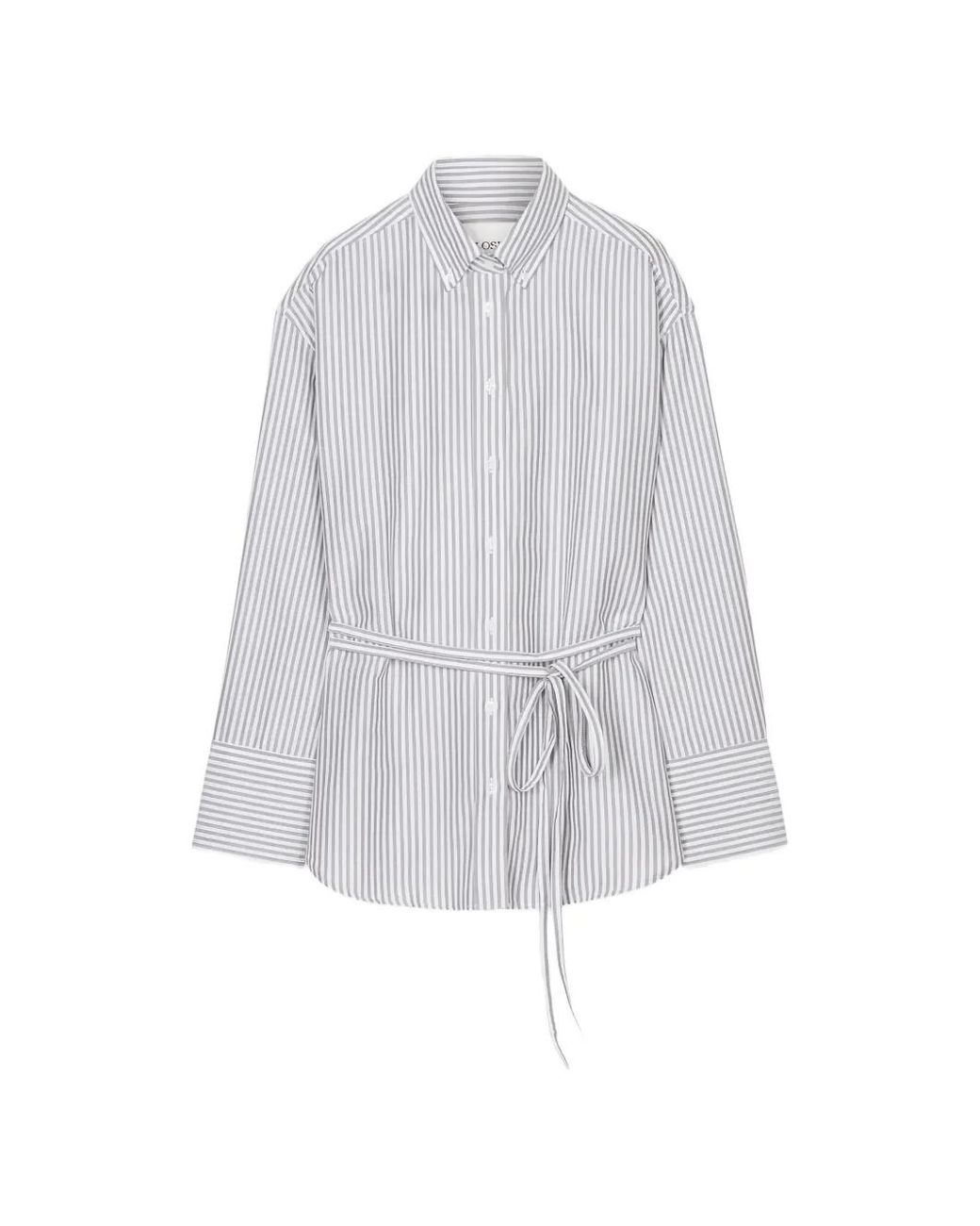 Camisa A Rayas Closed de color White