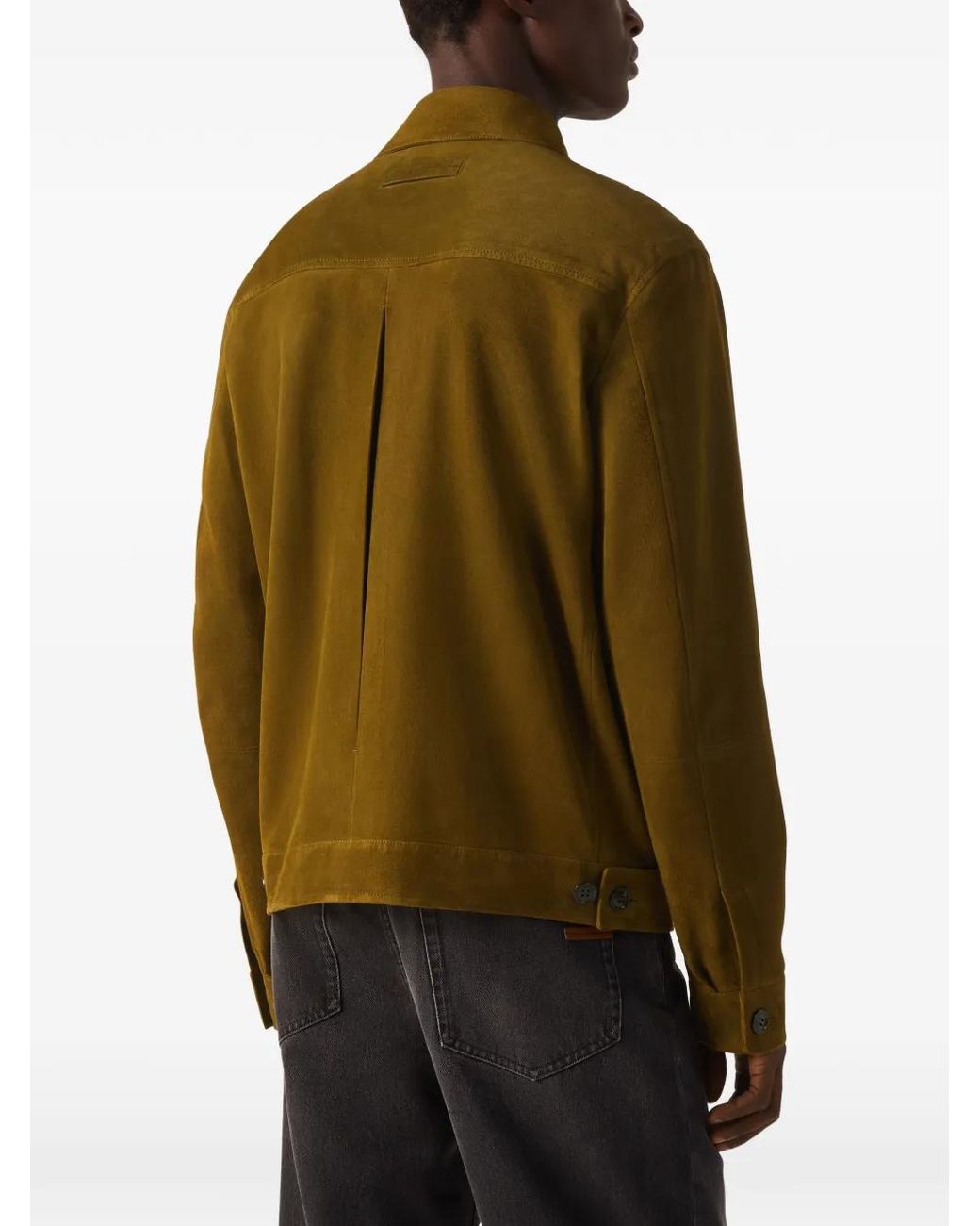 Zegna Green Chest-Pocket Jacket for men