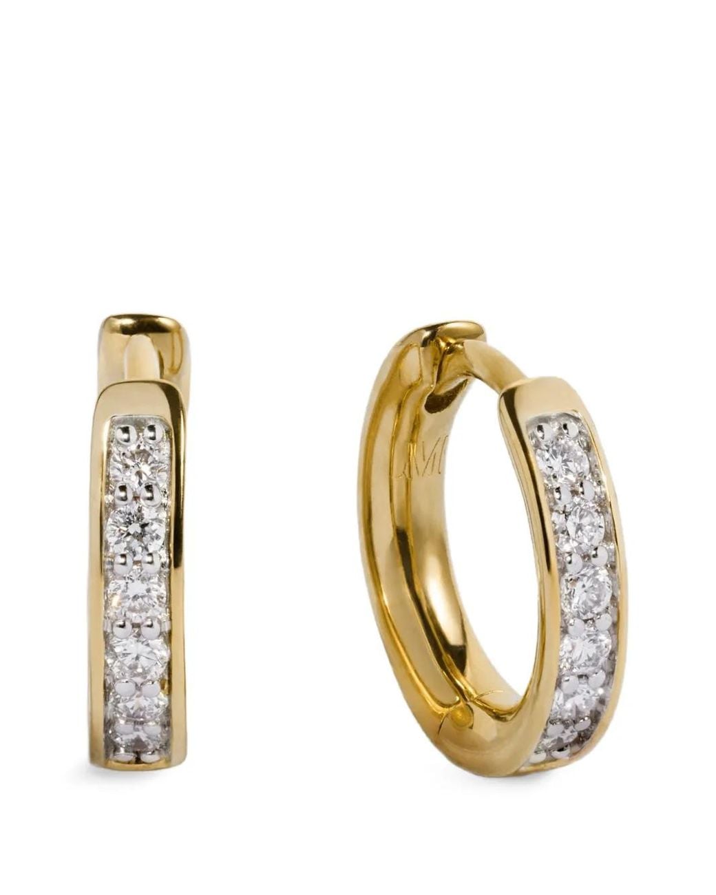 Monica Vinader Metallic Essential Diamond Earrings