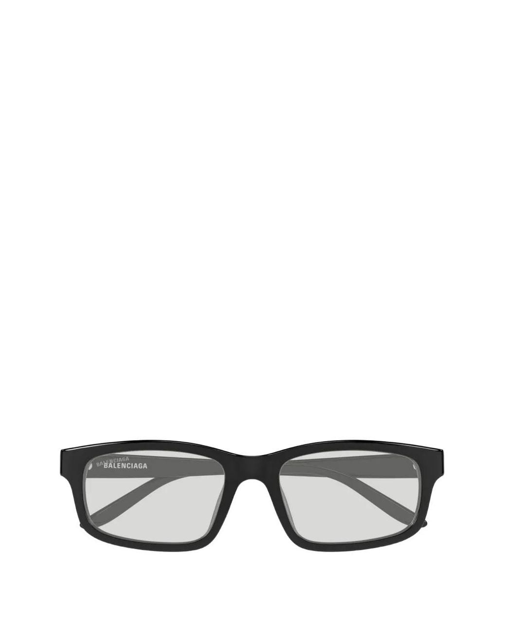 Balenciaga Gray Rectangle-Frame Sunglasses for men