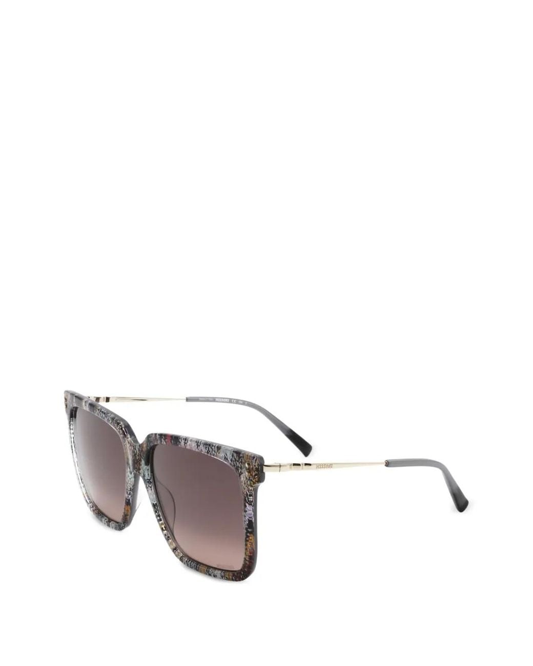 Missoni Metallic Lunettes De Soleil À Monture Carrée