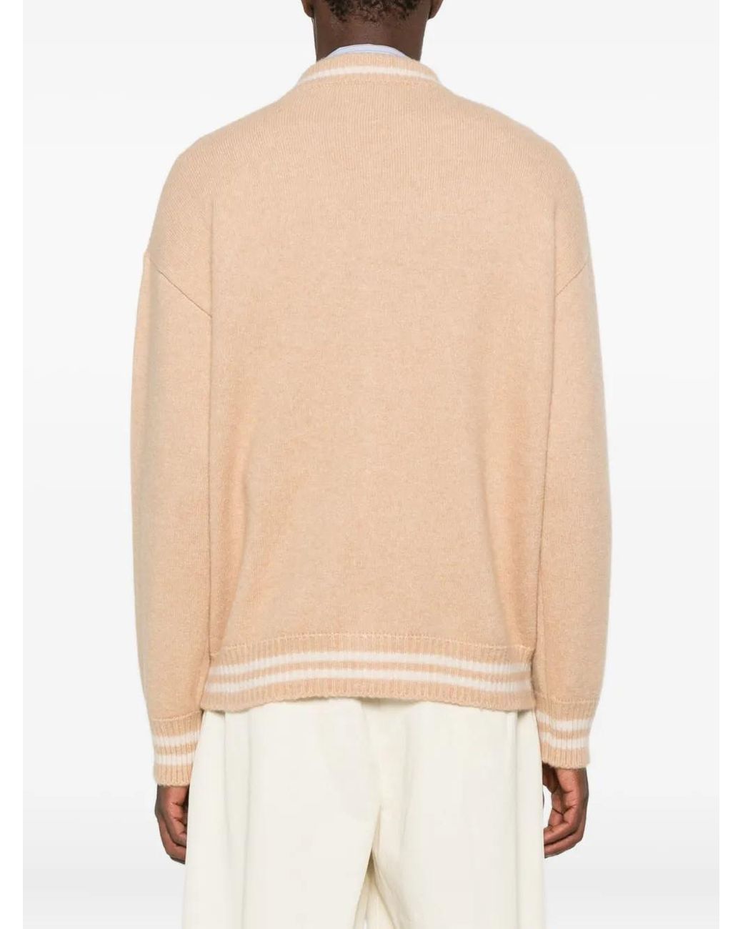 Laneus Natural Cashmere Bomber Jacket for men