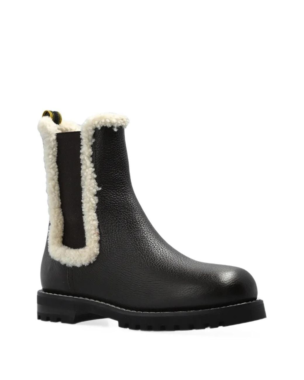 Fendi Black Commando Leather Chelsea Boots