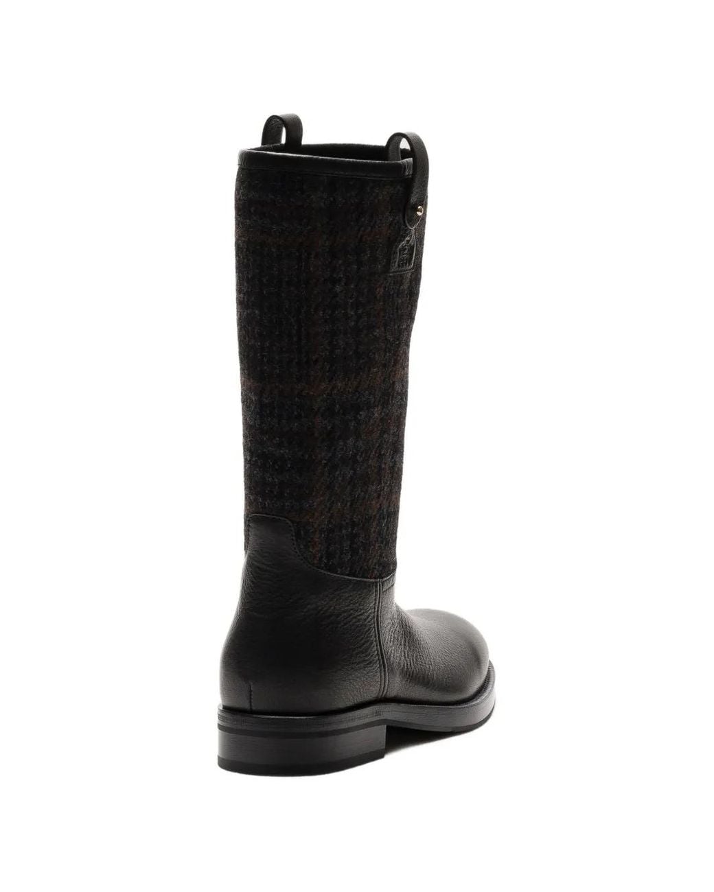 Church's Black Peyton Logo-Patch Leather Boots