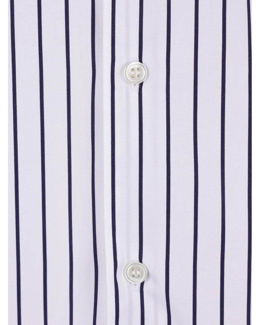 Comme des Garçons Purple Striped Shirt for men