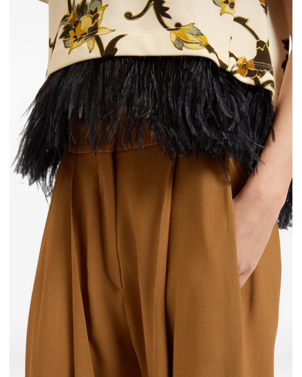 LaDoubleJ Natural Pleated Pants