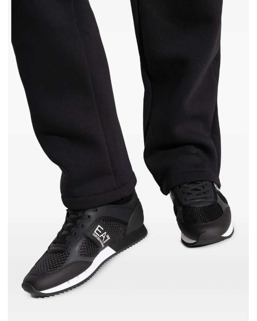 Sneakers Con Logo di EA7 in Black da Uomo