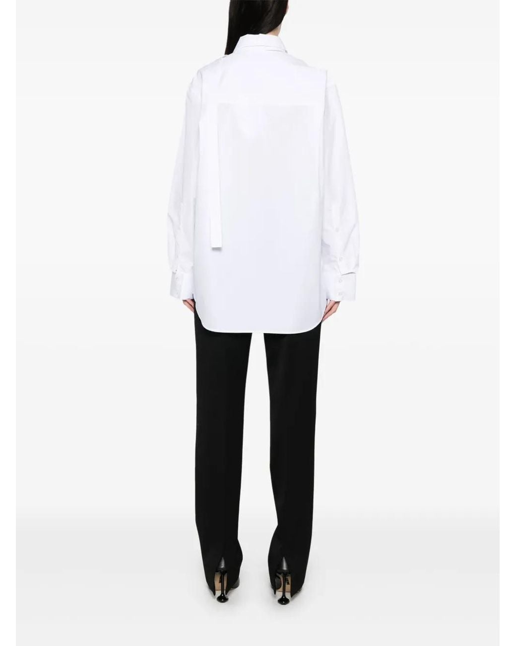 Rohe White Deconstructed Cotton Shirt