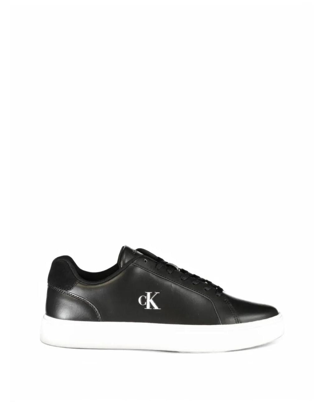 Calvin Klein Black Logo-Detail Sneakers for men