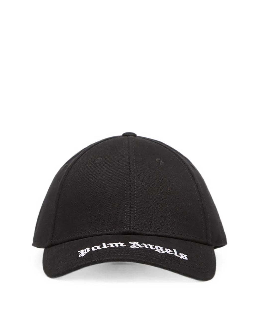 Palm Angels Black Casquette À Visière Incurvée