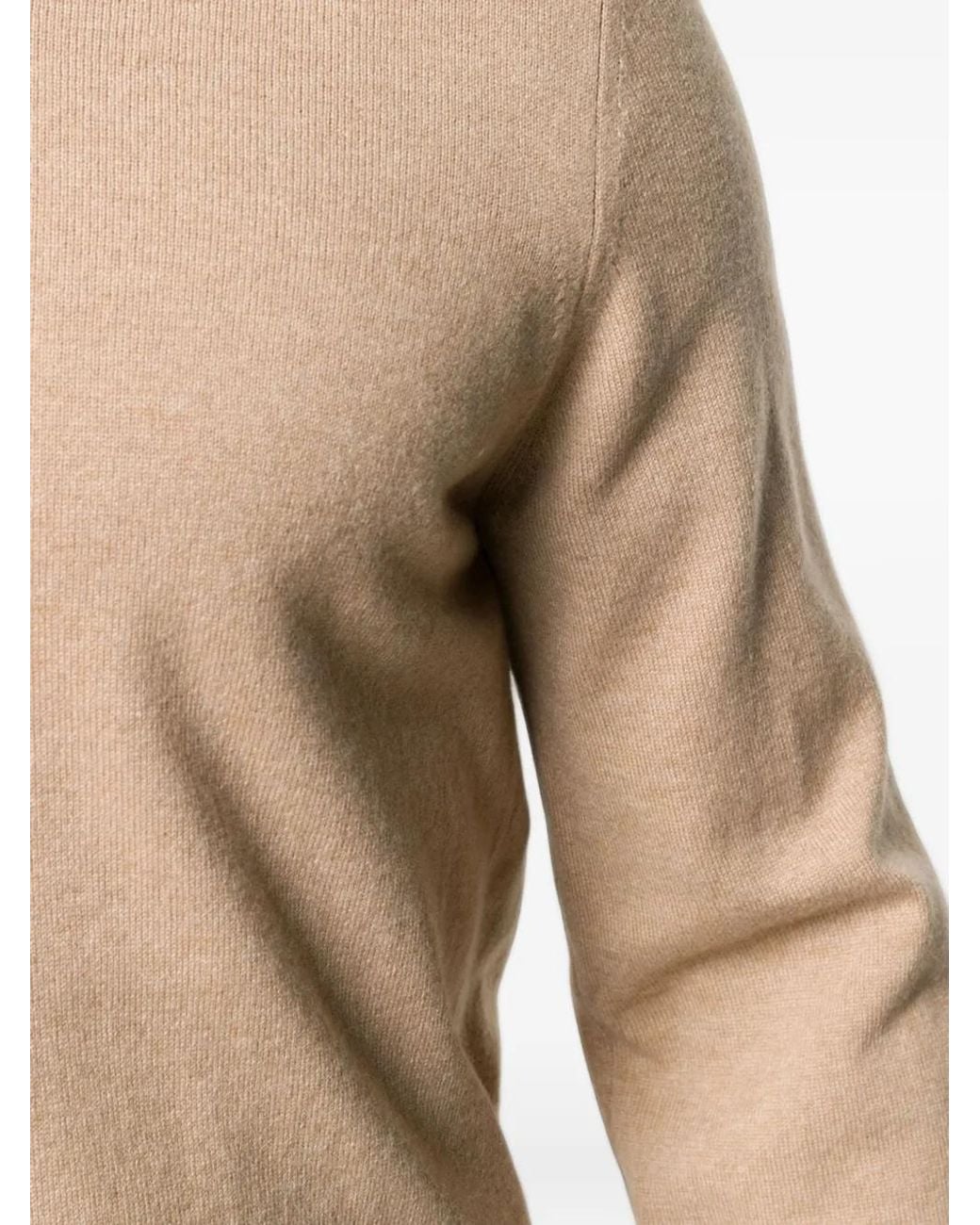 Brunello Cucinelli Natural Crew-Neck Sweater for men