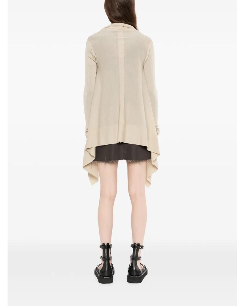 Rick Owens Natural Wrap Cardigan