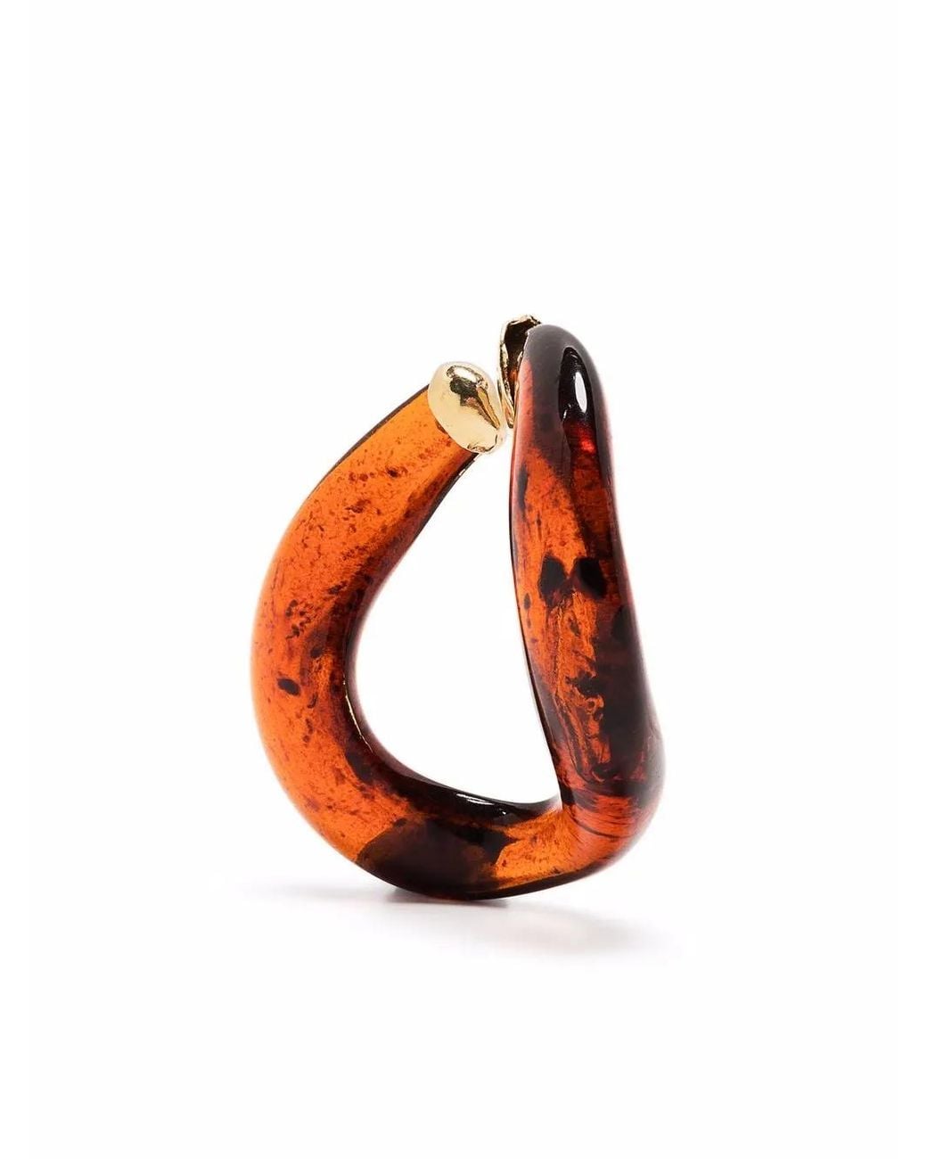 Beatriz Palacios Orange Magma Link Large Ear Cuff