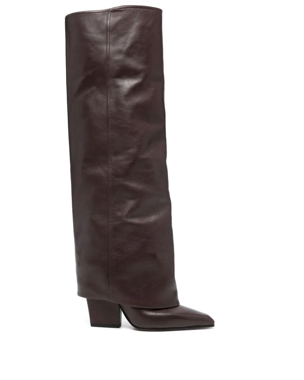Paris Texas Brown 90Mm Leather Boots