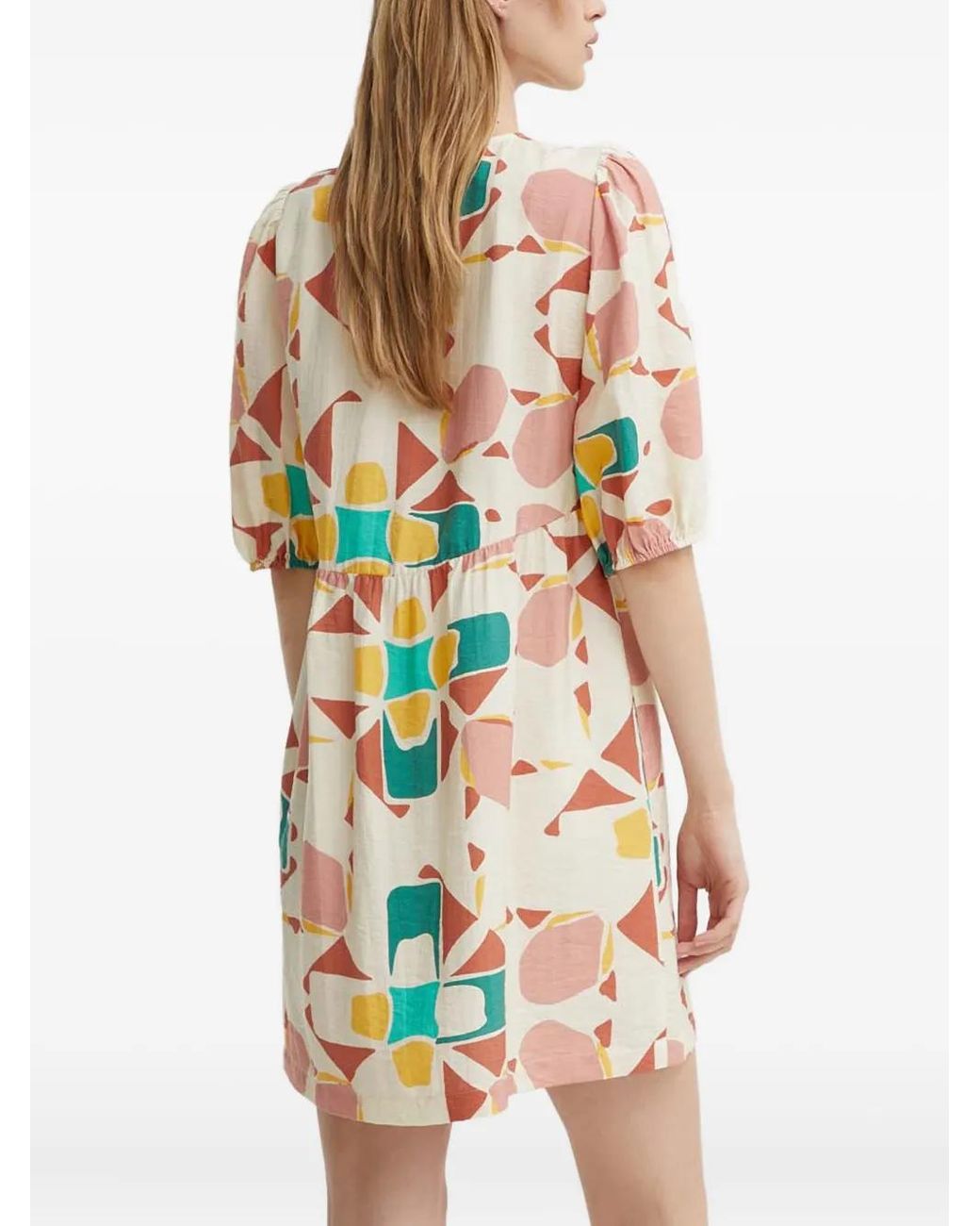 Ba&sh White Arancia Printed Mini Dress