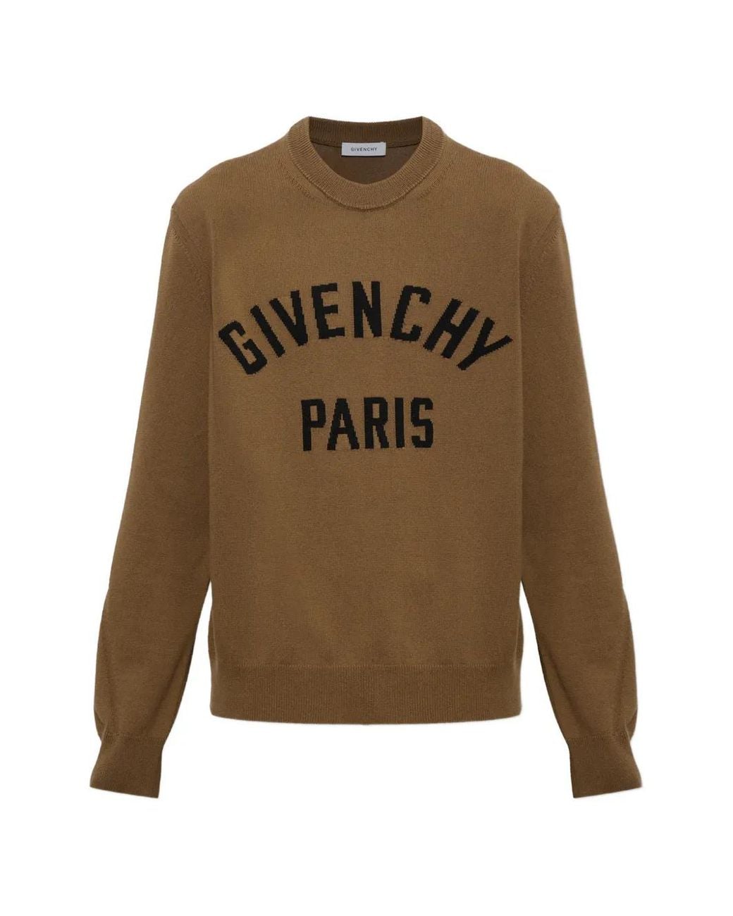 Givenchy Green Pull Couture Seam En Maille À Logo for men