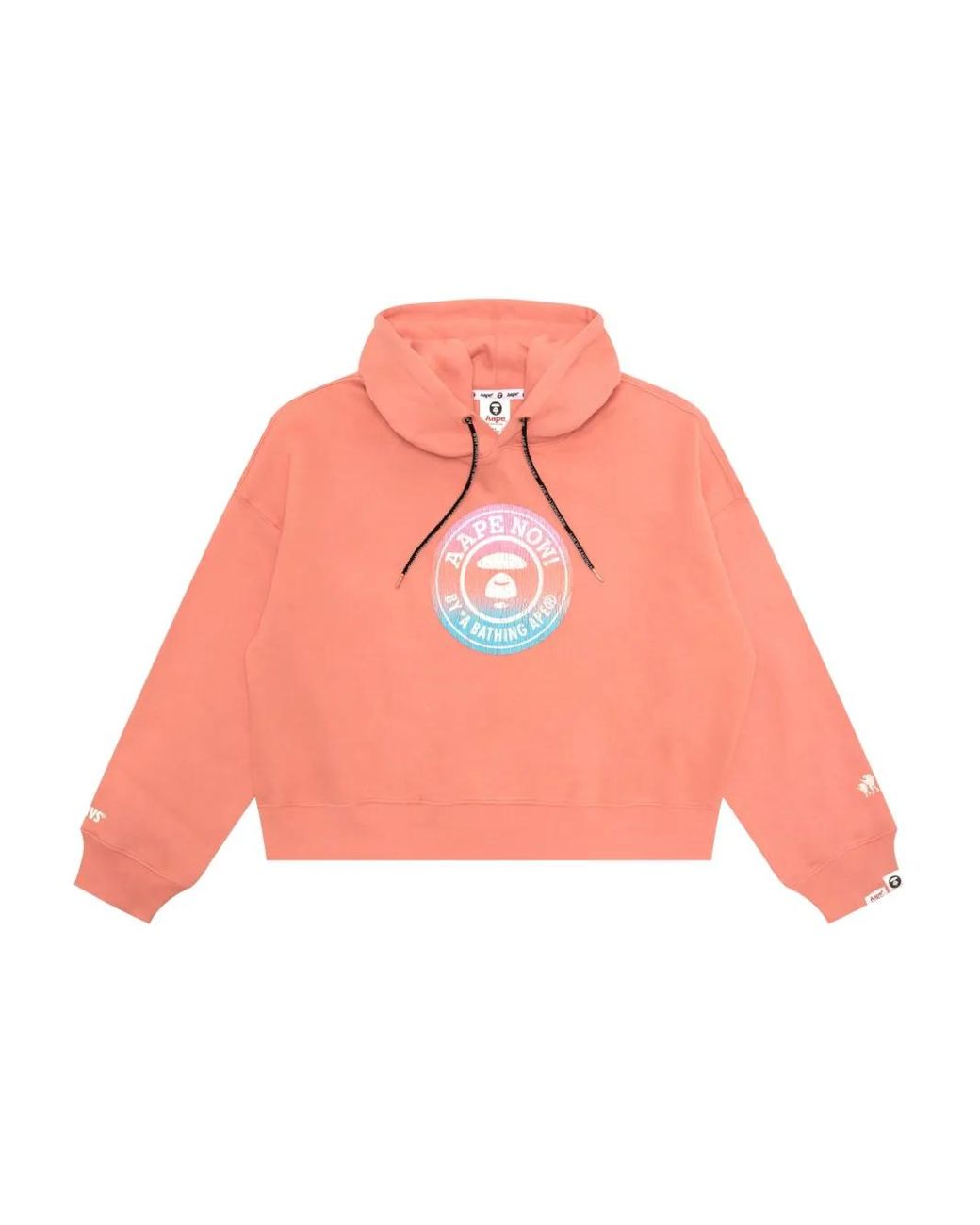 A Bathing Ape Pink Logo-Print Hoodie