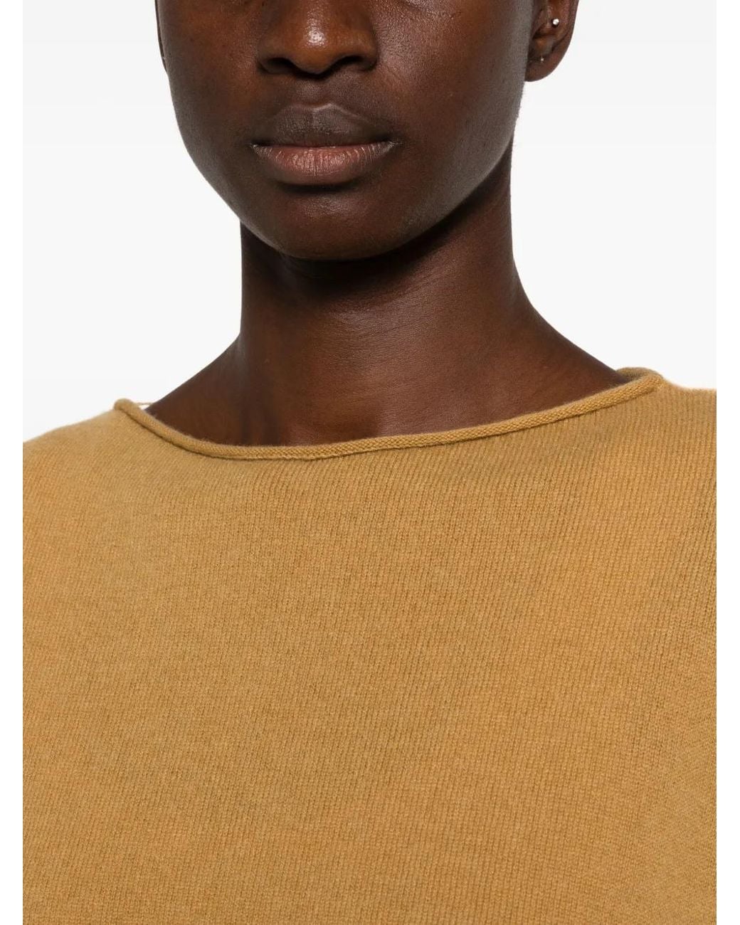 C.T.Plage Natural Fine-Knit Cashmere Sweater