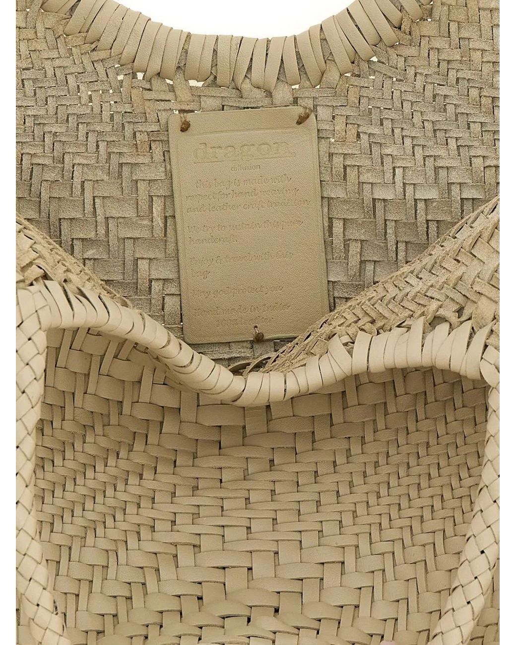 Dragon Diffusion Natural Nantucket Woven Tote Bag