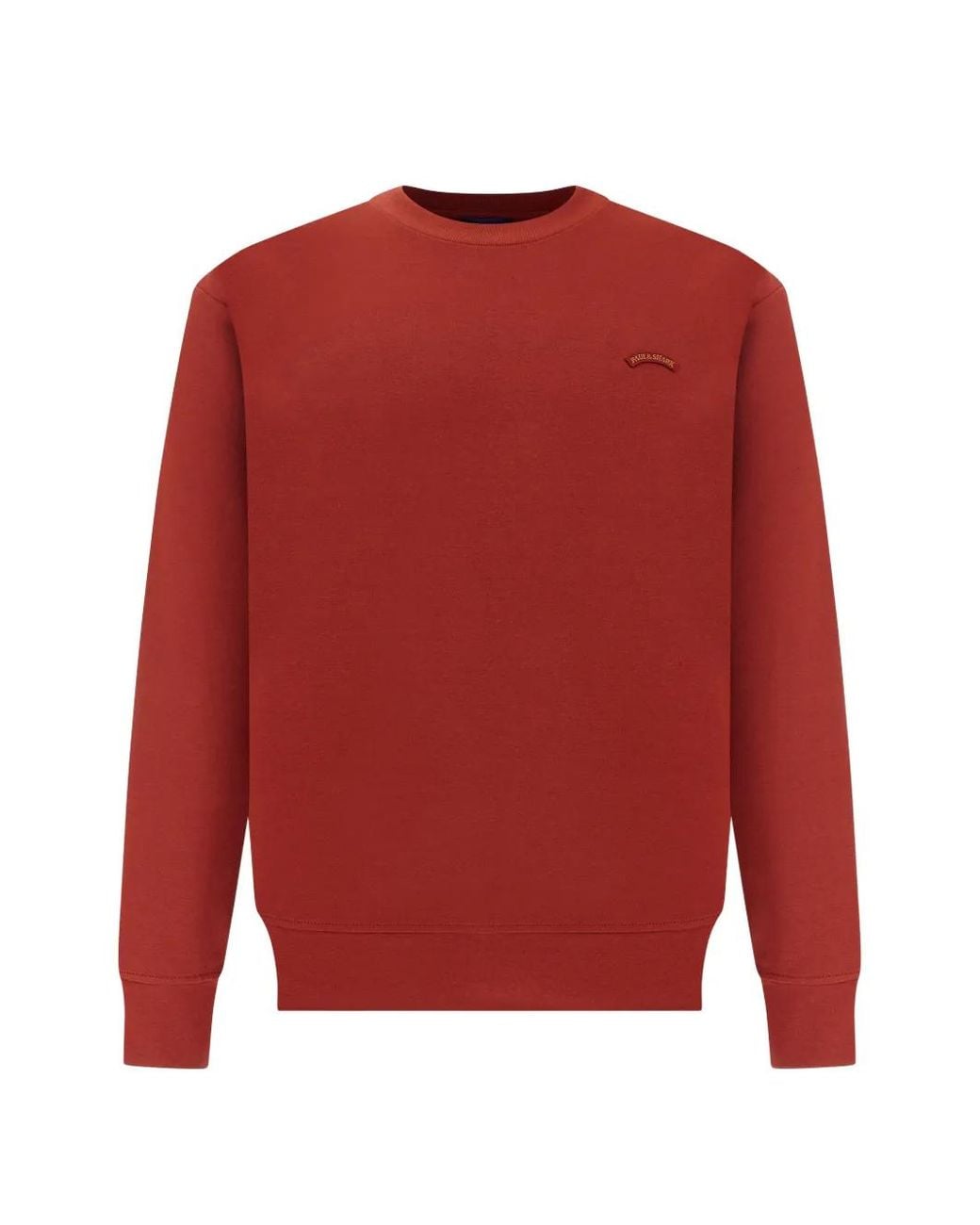 Paul & Shark Red Crew-Neck Sweatshirt for men