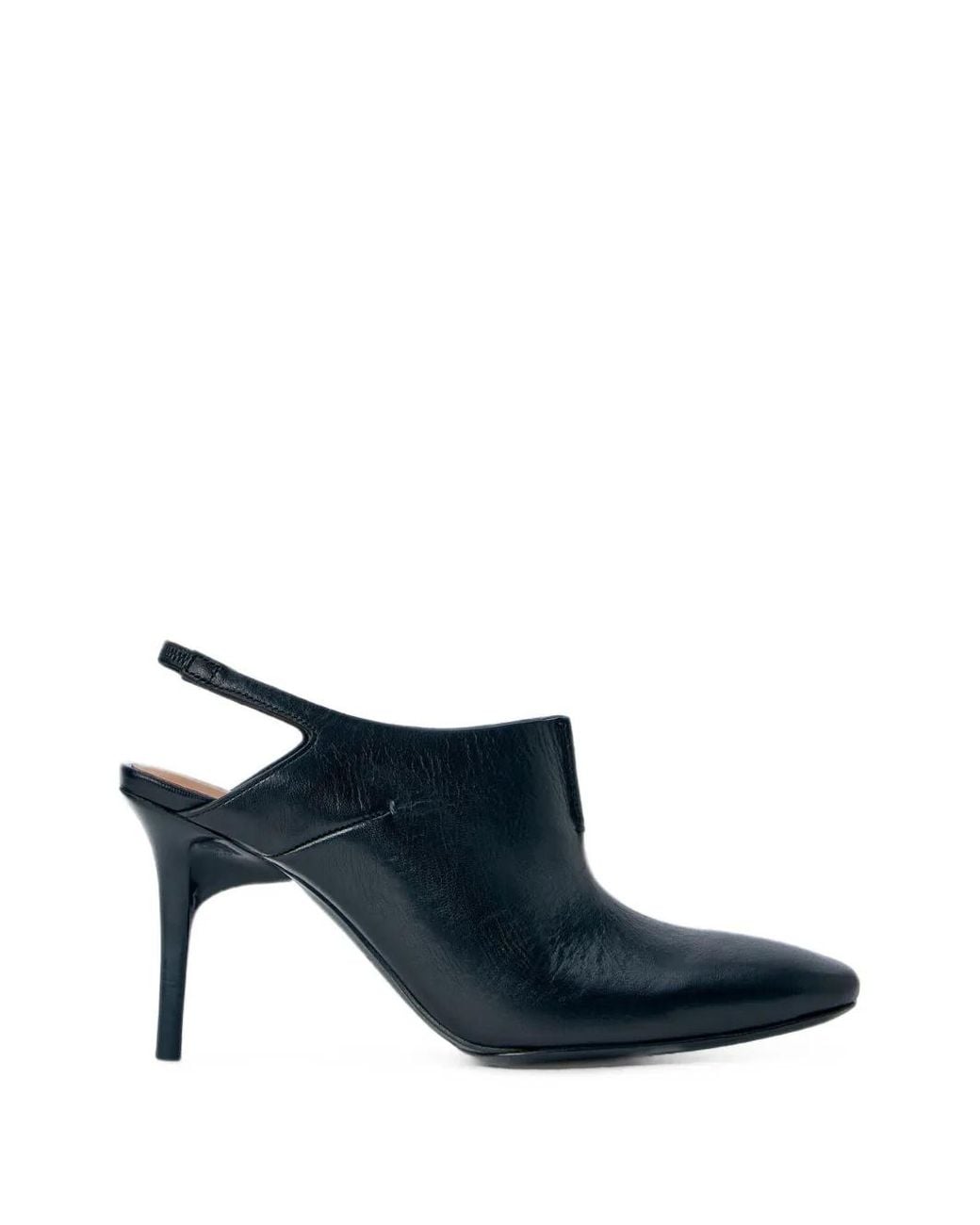 CAPASA MILANO Blue Pointed-Toe Slingback Mules
