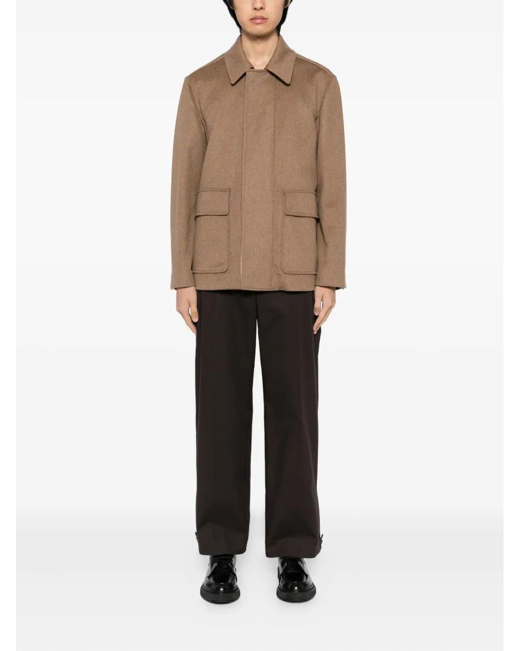 Lardini Brown Wool Jacket for men