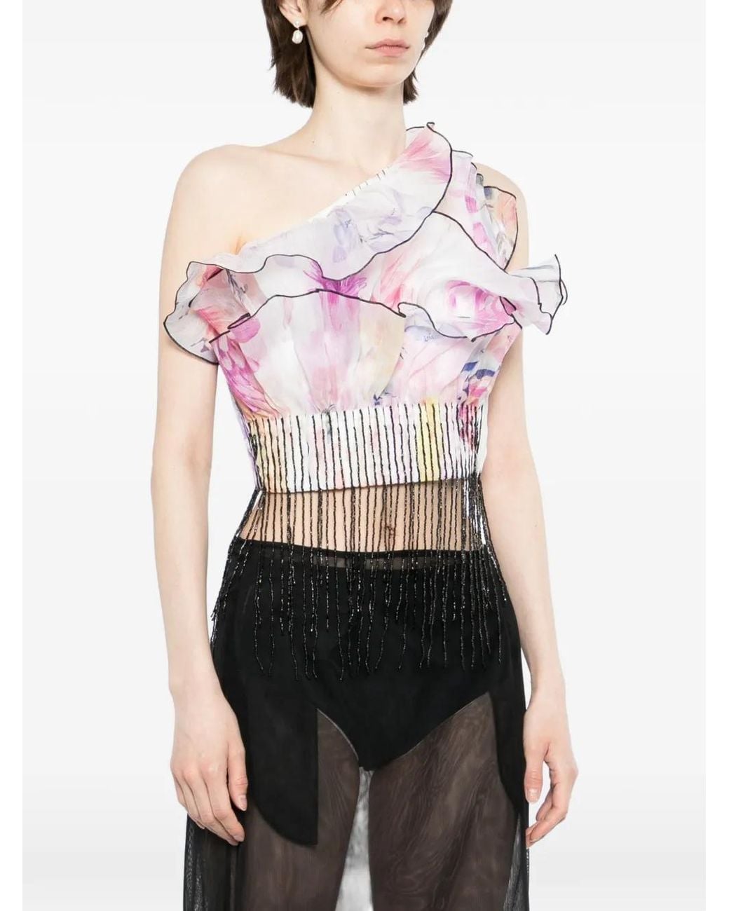 Aje. White Leigh Blouse