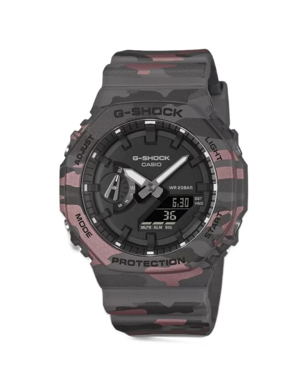 G-Shock Gray G-Shock 49Mm Camouflage-Print Watch for men