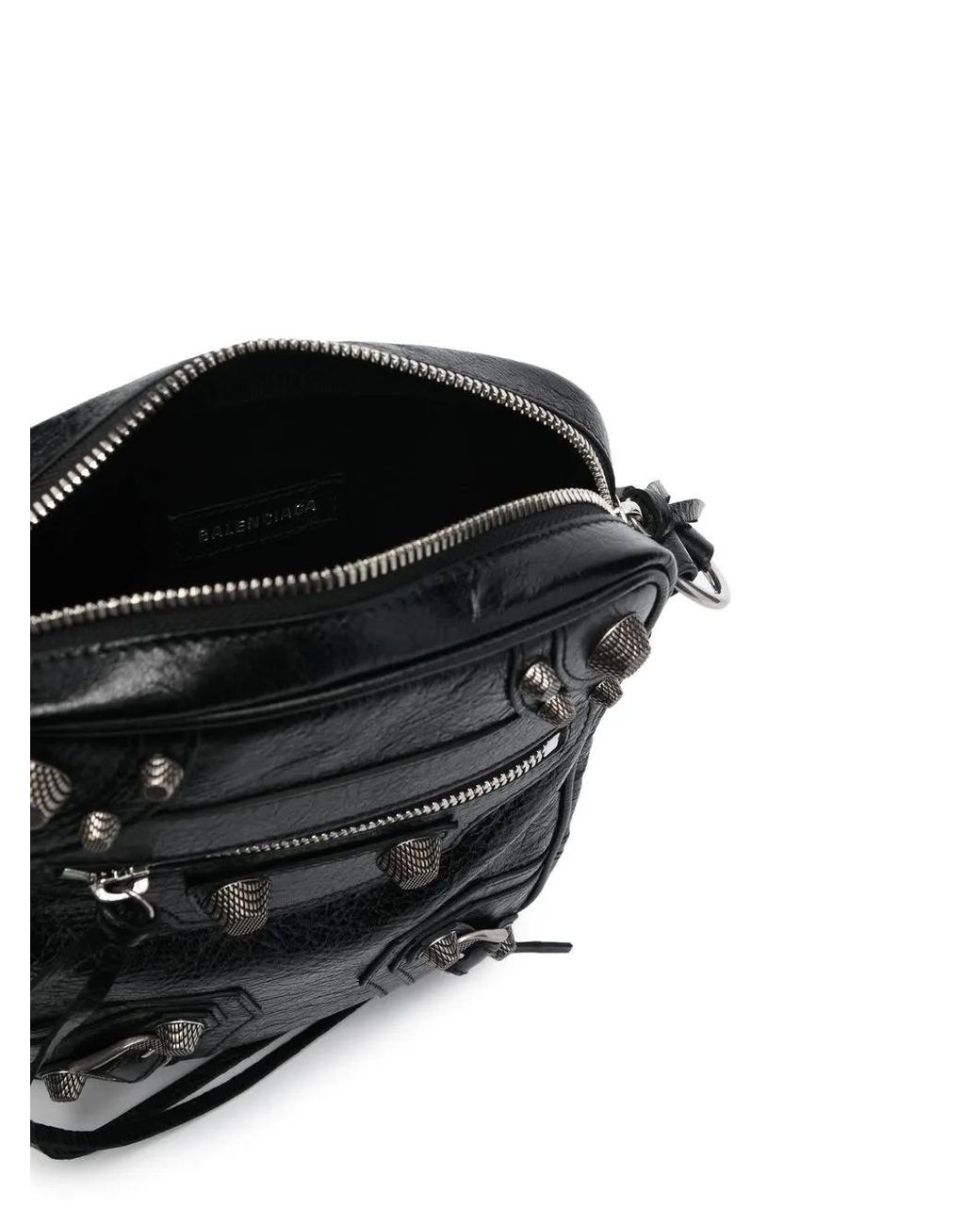 Balenciaga Black Le Cagole Leather Crossbody Bag for men