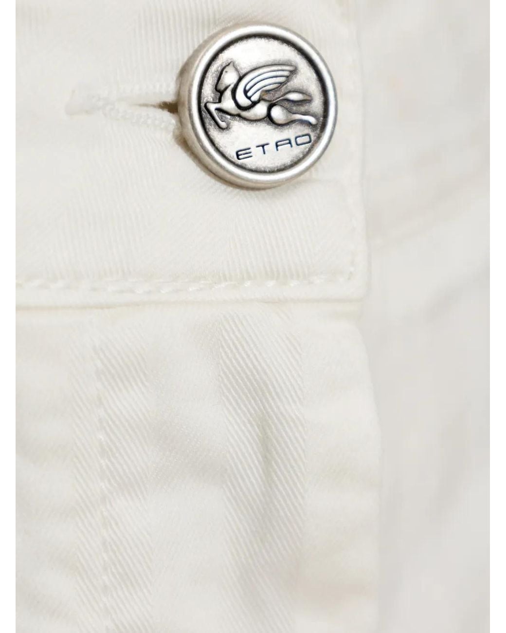 Etro White Jean À Coupe Ample