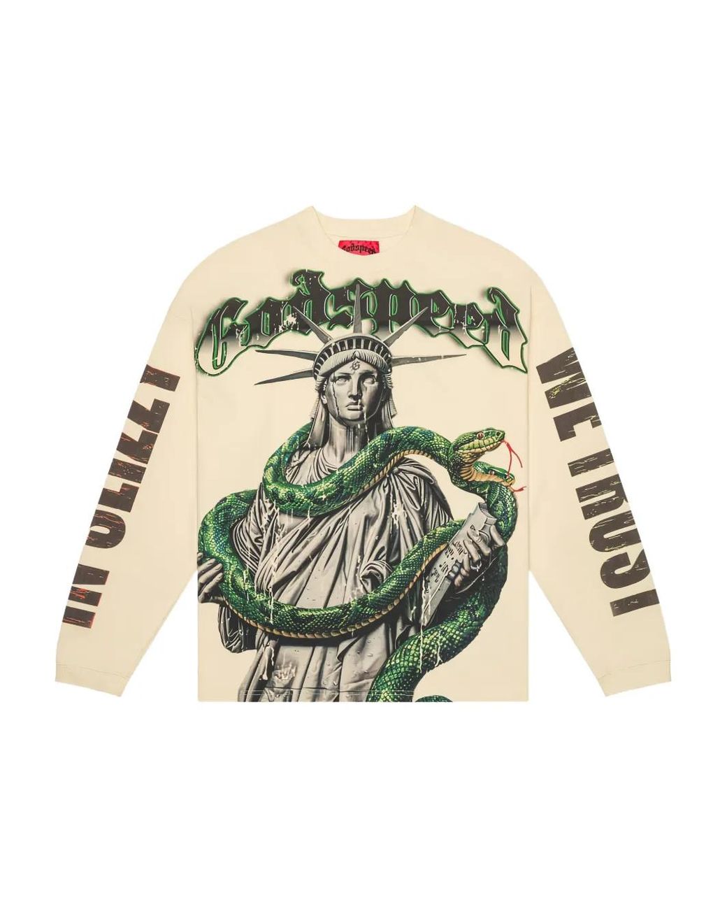 トップス Godspeed TOP5 SLYZZY L/S shirts t Godspeed Top 5 Slizzy Graphic-Print T-Shirt in Natural for Men