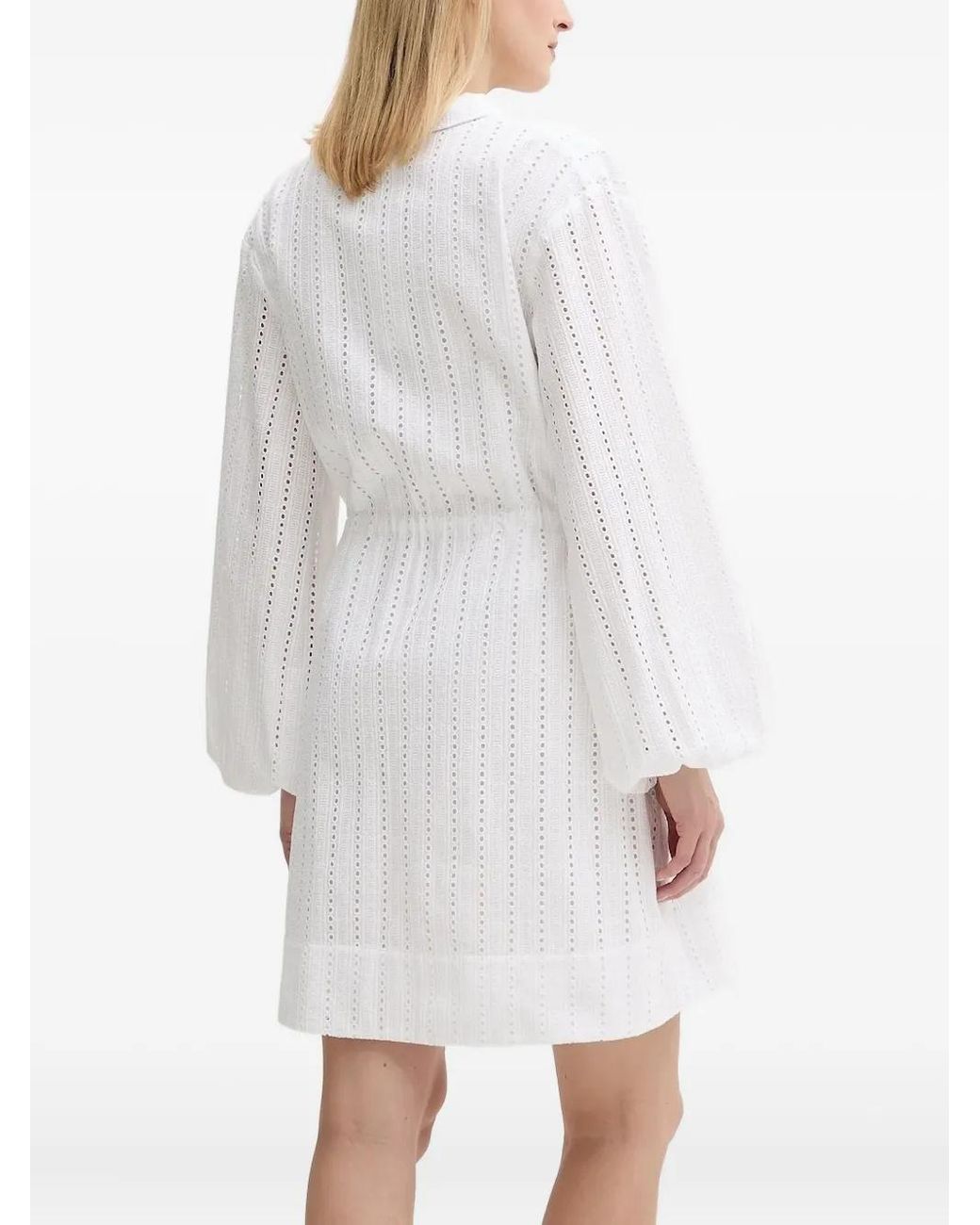 Samsøe & Samsøe Samanarola Mini-Jurk Met Ringlets in het White
