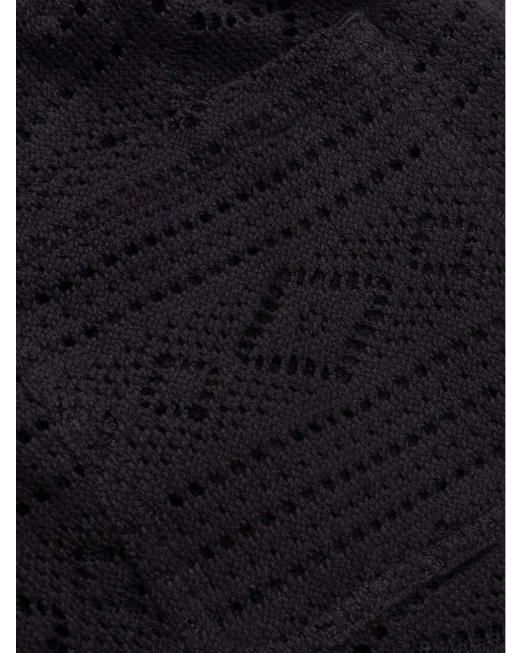 Honor The Gift Blue Pointelle Crochet Shorts for men