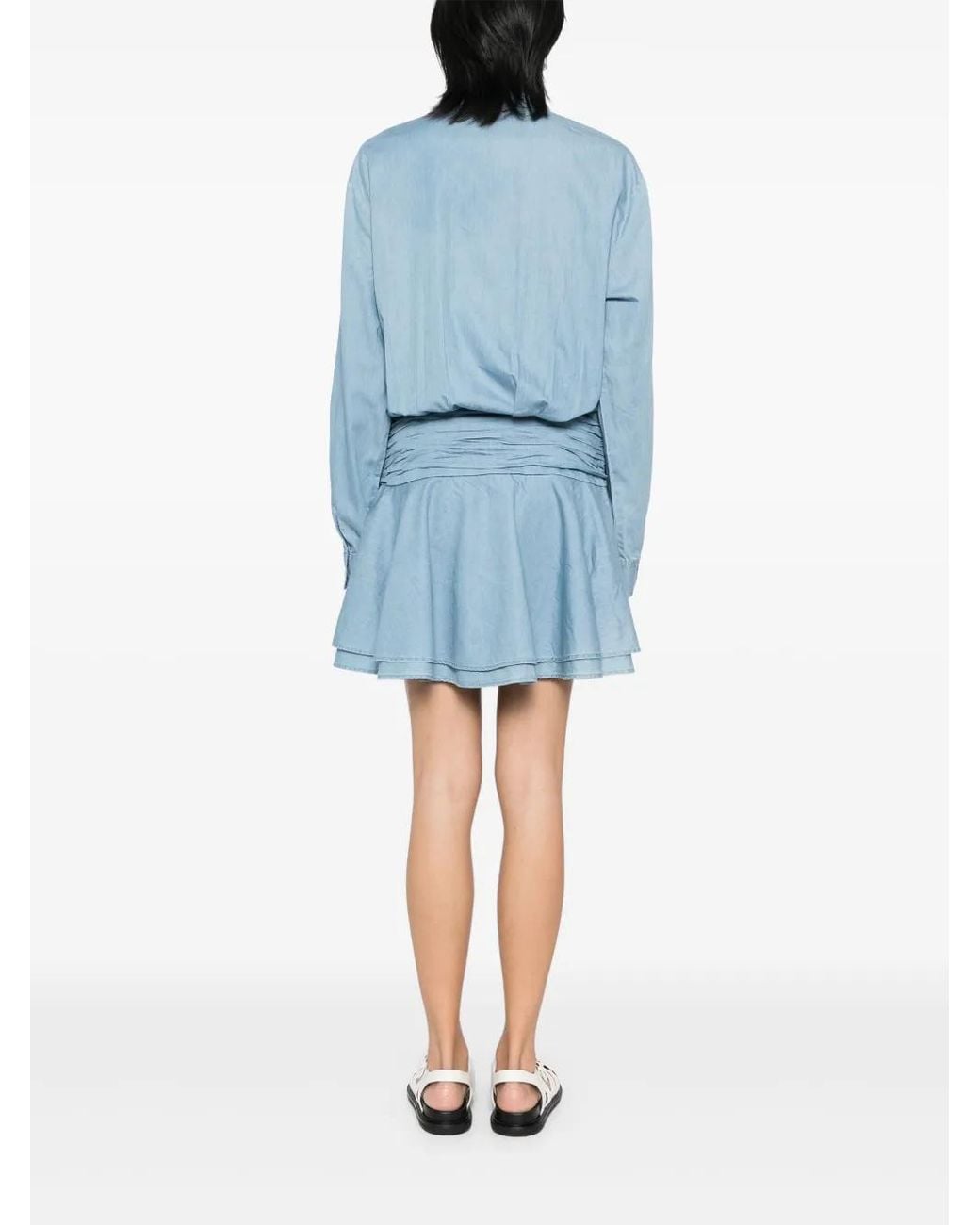 B+ AB Flared Jurk in het Blue