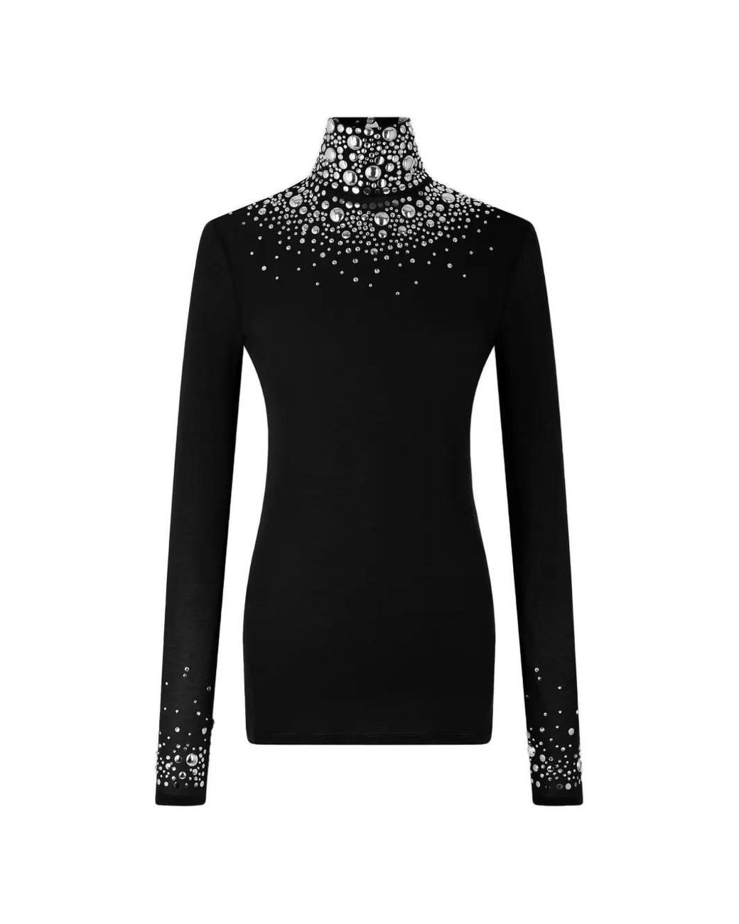 Rabanne Black Second-Skin Jersey Top