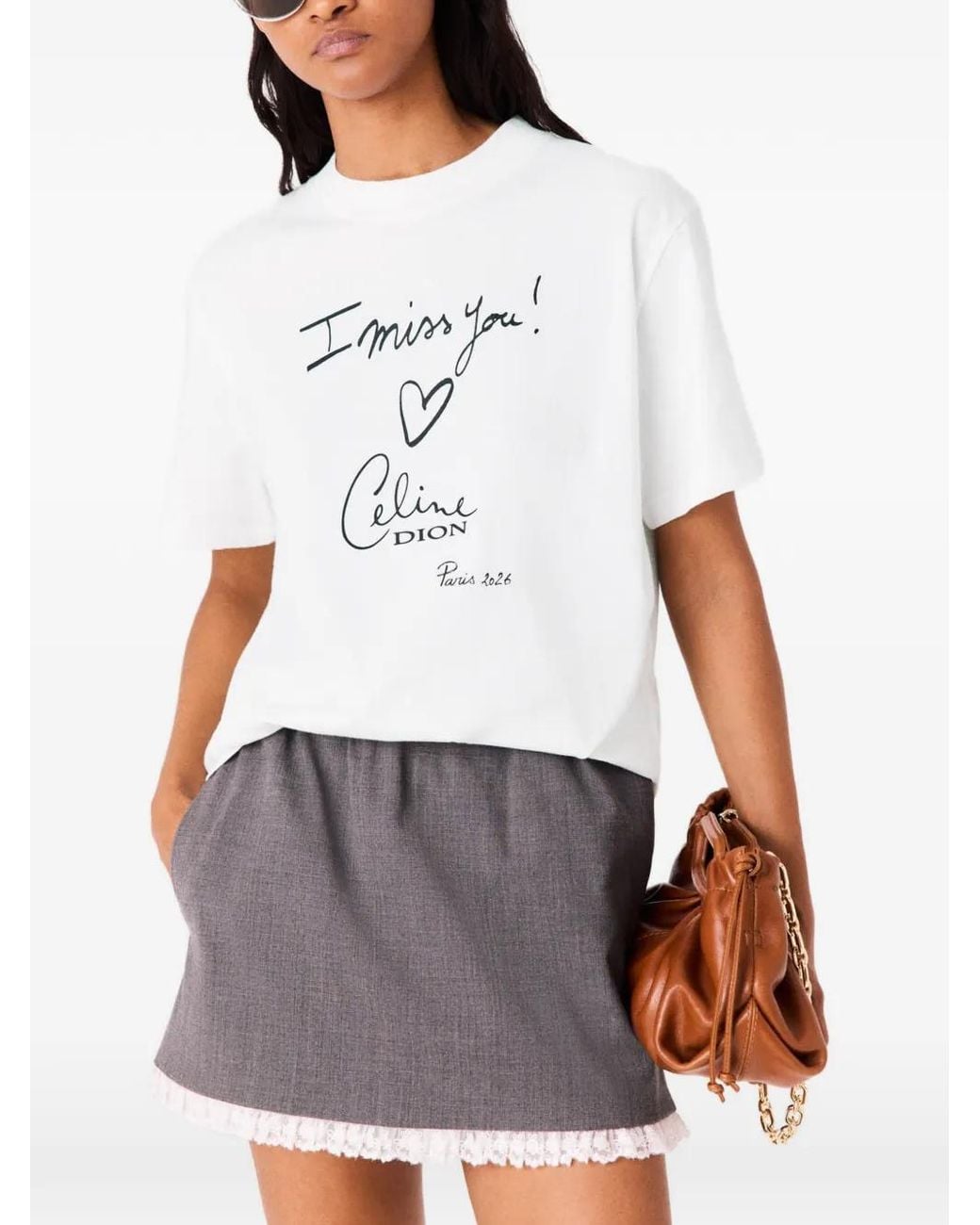 Maje White X Céline Dion T-Shirt