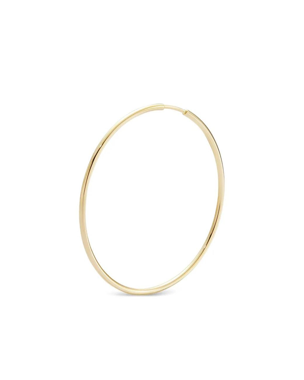 Maria Black Metallic 14K Recycled Gossamer Hoop Earring