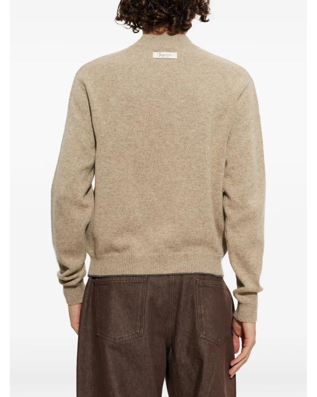 Jacquemus Natural The Cachemire Knit Sweater for men