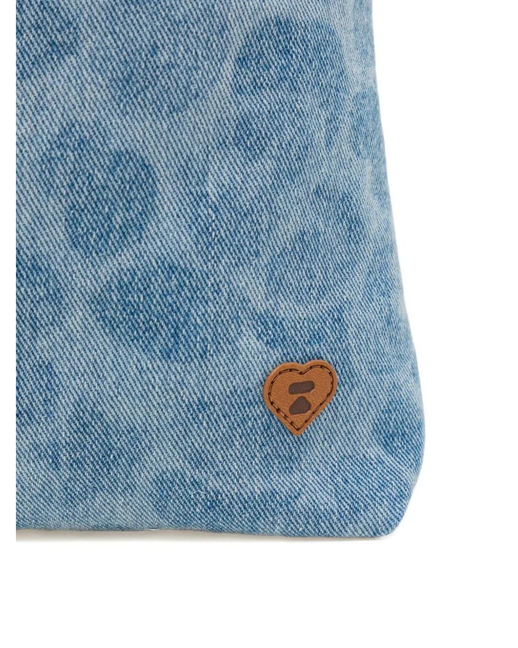 AAPE BY A BATHING AP Blue Chain Logo Shoulder Bag