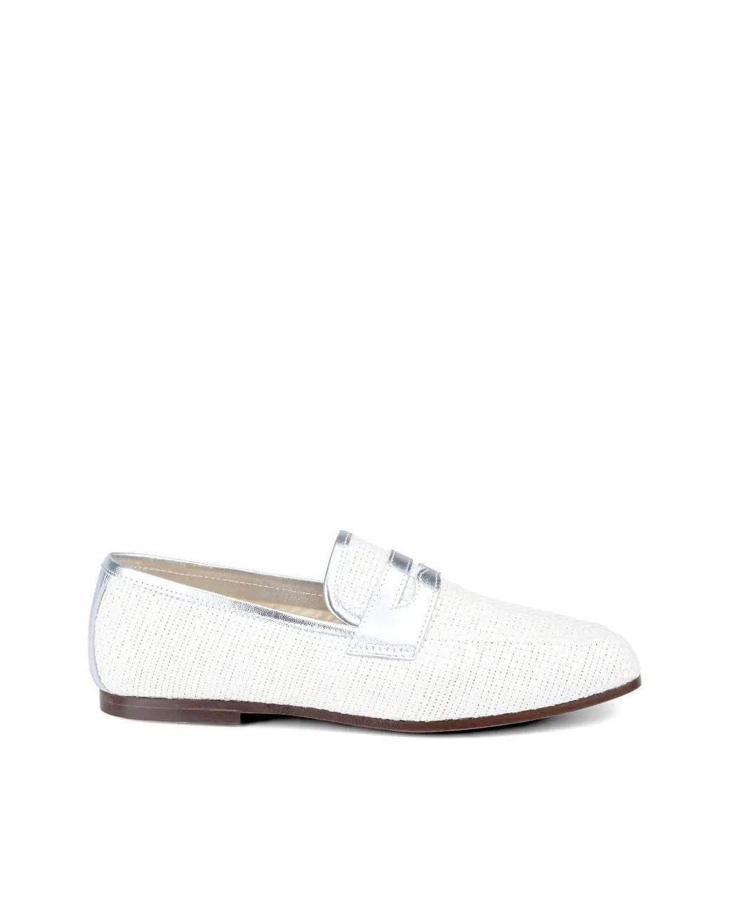 SOPHIQUE White Essenziale Penny Loafers