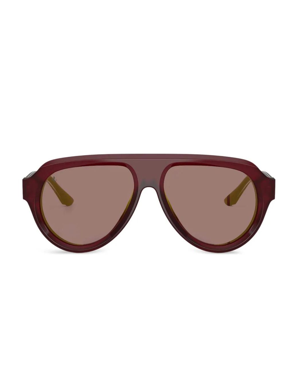Ferrari Pink Wrap-Frame Tinted Sunglasses