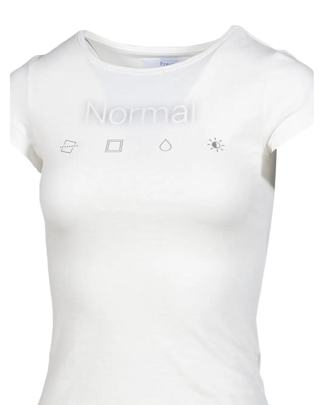 PRAYING White Normal Graphic-Print T-Shirt