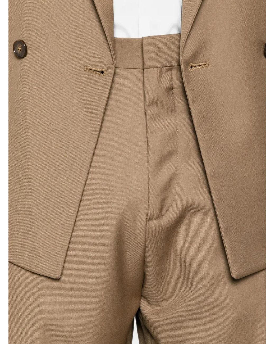 época Natural Double-Breasted Peak-Lapel Suit for men