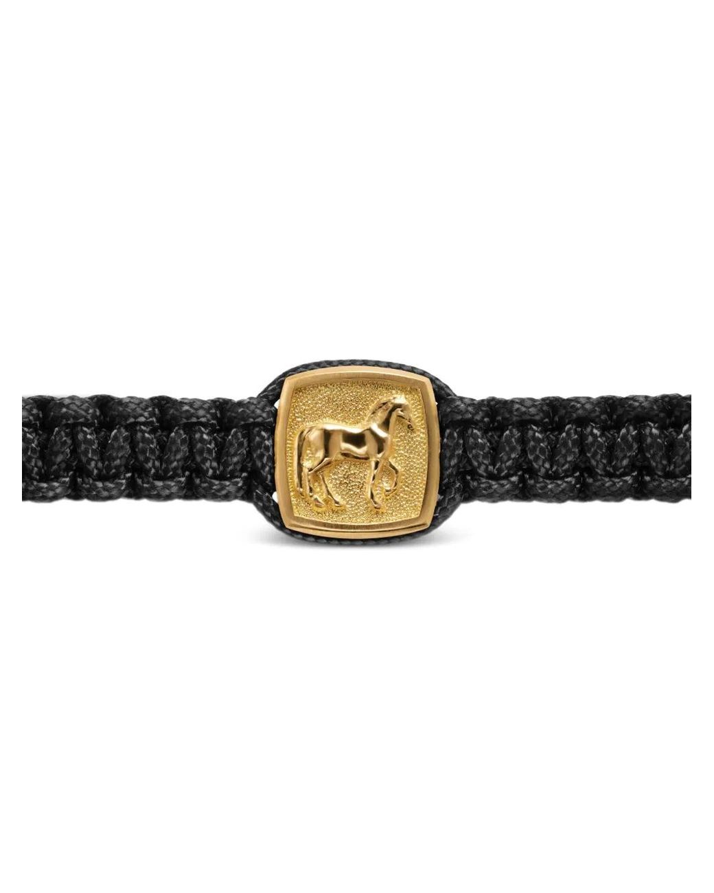 David Yurman Black 18K Petrvs Horse-Amulet Onyx Bracelet for men