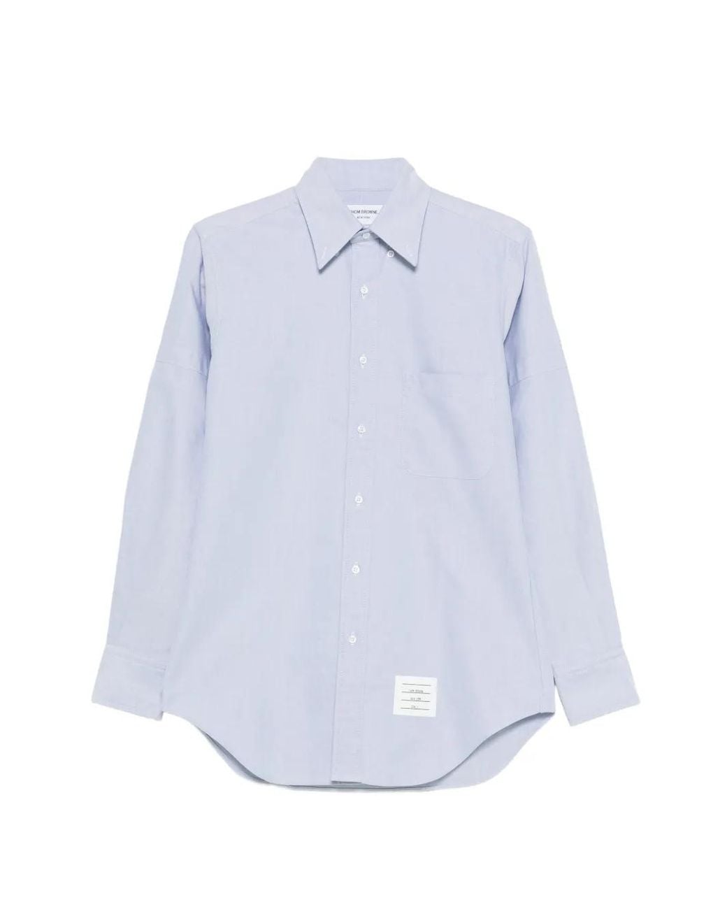 Thom Browne White Chemise Boutonnée À Manches Longues for men